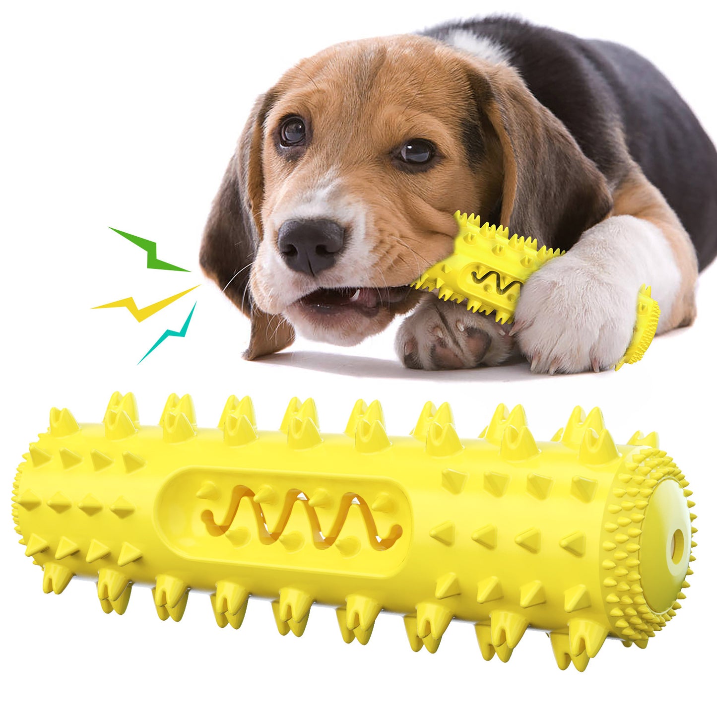 Suministros para mascotas Palillo de dentición para perros Vocal Pet Cepillo de dientes para perros Juguete para masticar con ventilación para perros