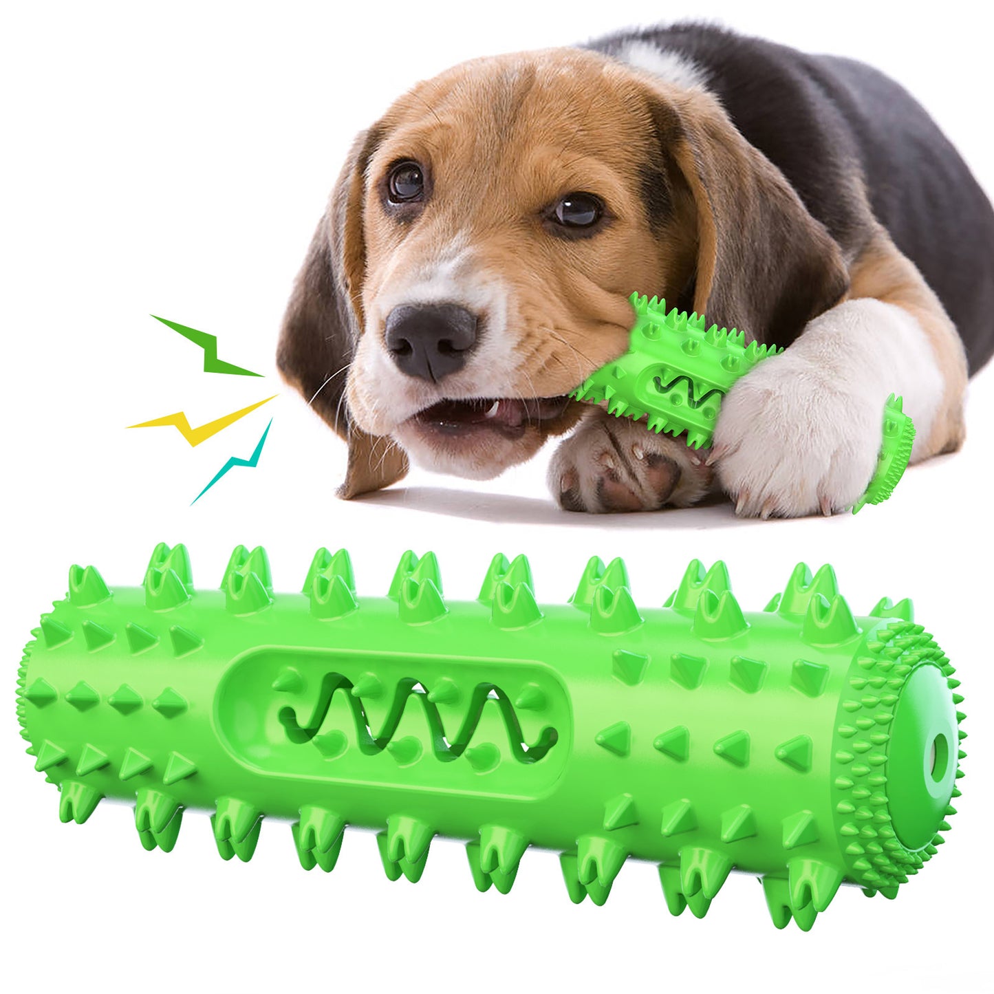 Suministros para mascotas Palillo de dentición para perros Vocal Pet Cepillo de dientes para perros Juguete para masticar con ventilación para perros