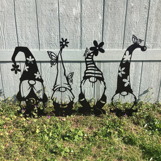 Standing Goblin Art Deco Metal Animal Outline Silhouette Art Garden Decoration