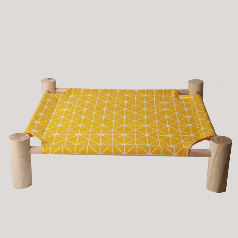 Cama para perros de madera maciza extraíble y lavable