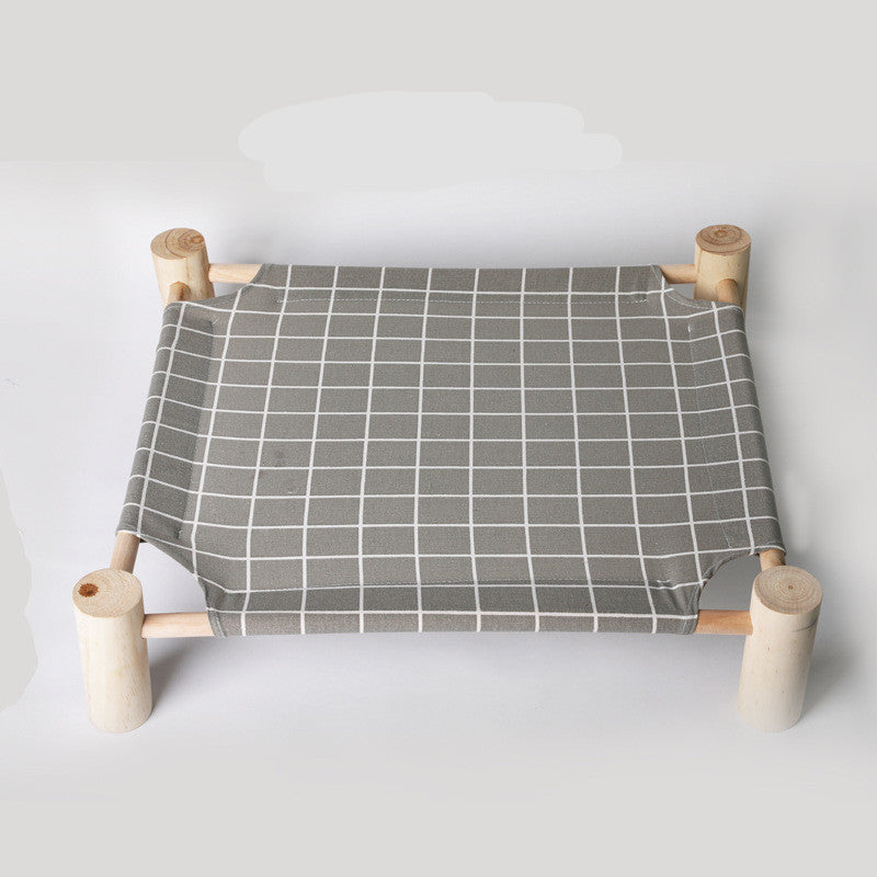 Cama para perros de madera maciza extraíble y lavable