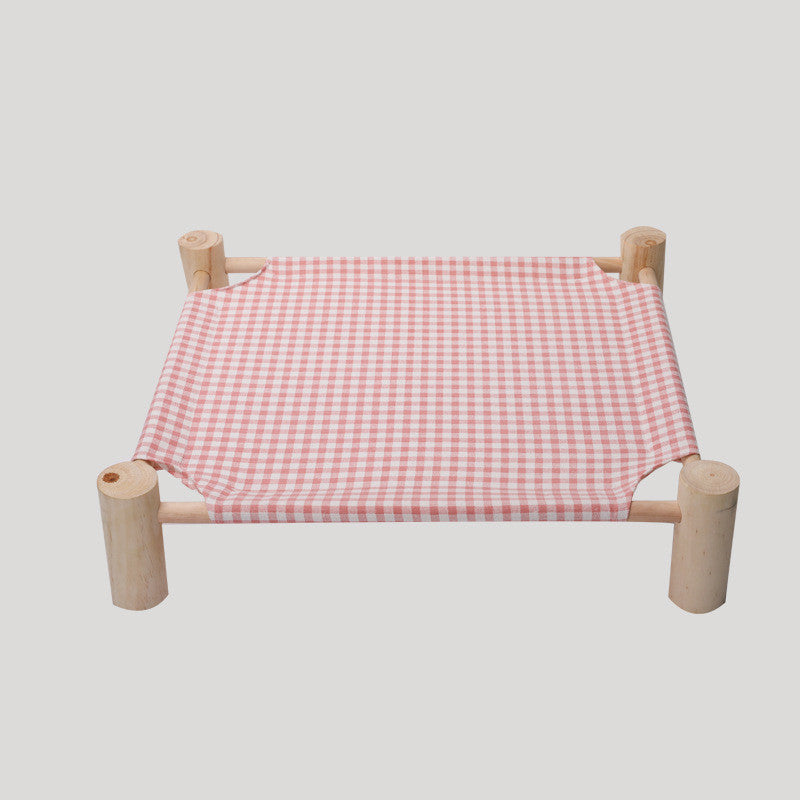 Cama para perros de madera maciza extraíble y lavable