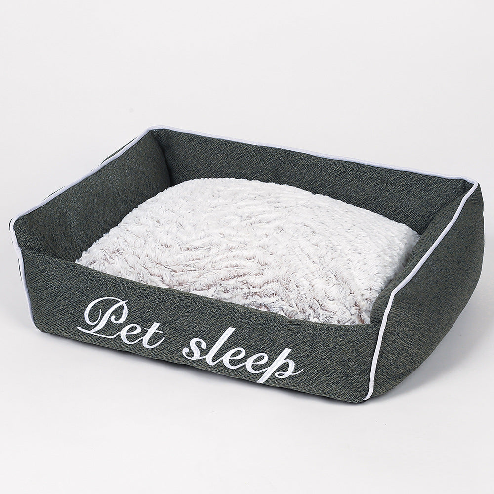 Warm cat litter kennel pet bed