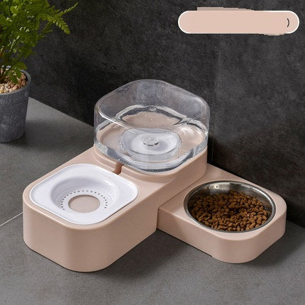 Bol de nourriture pour chat d'eau potable automatique bol de boisson Anti-renversement pour chat bol de riz pour chat