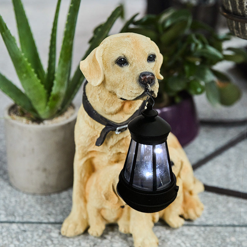 Adornos de cachorro de simulación animal