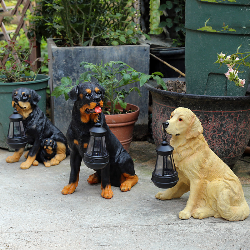 Adornos de cachorro de simulación animal