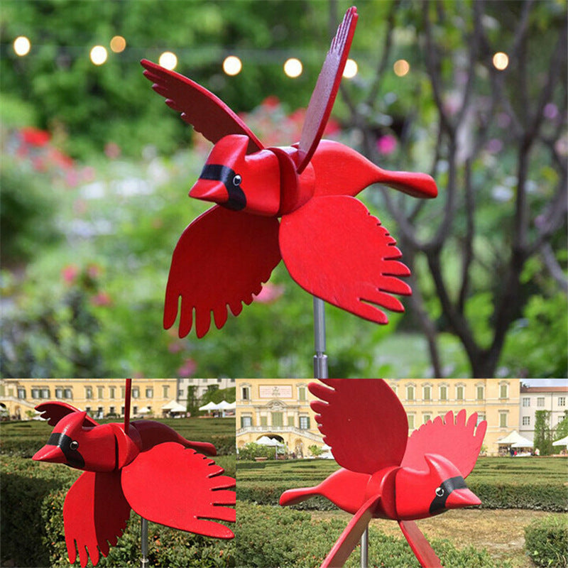 Windmill  Series Parrots Garden Lawn Decoration Courtyard Farm Yard Animal Decorative Stakes Wind Spinners