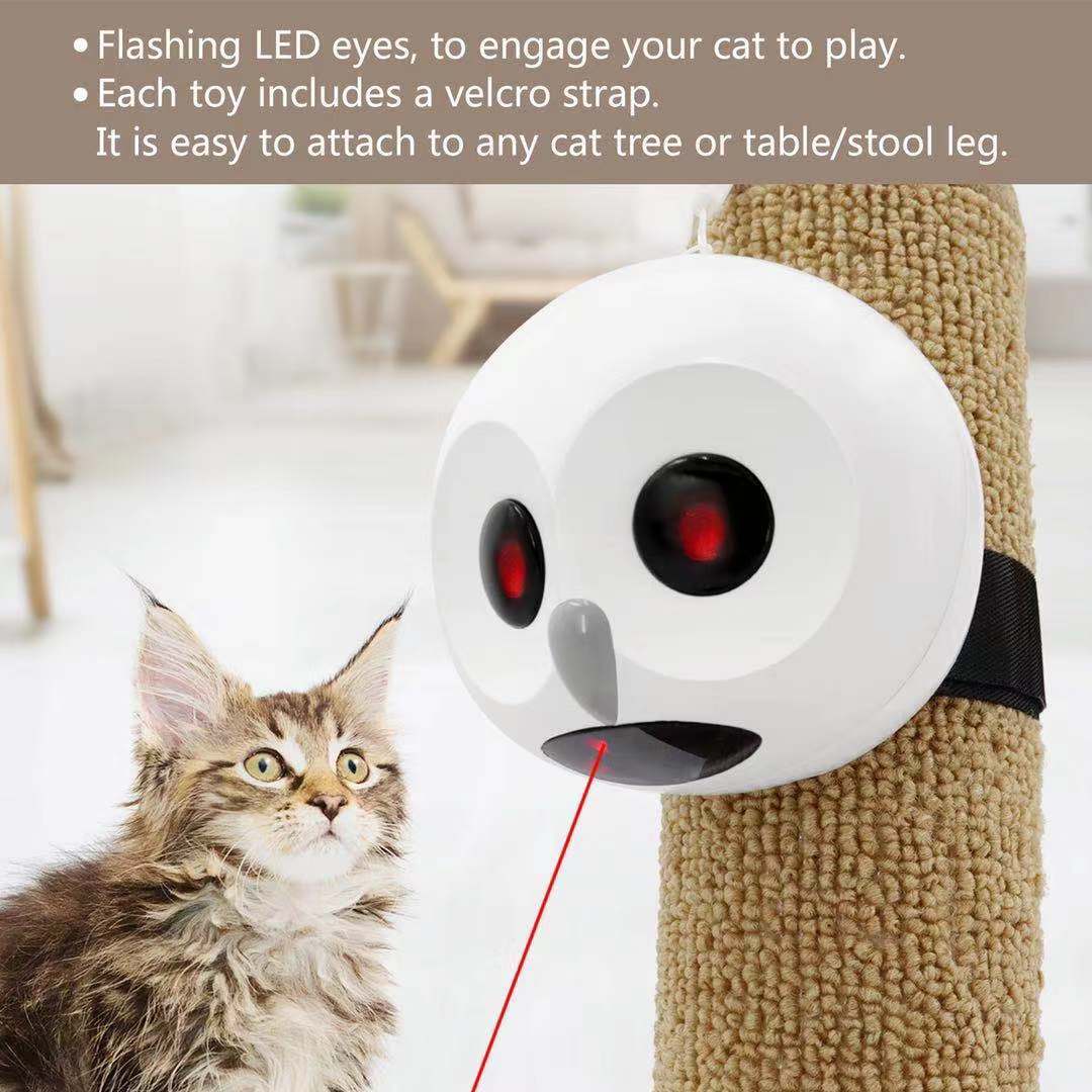 Jouet électrique pour chat à laser rotatif automatique à 360 degrés