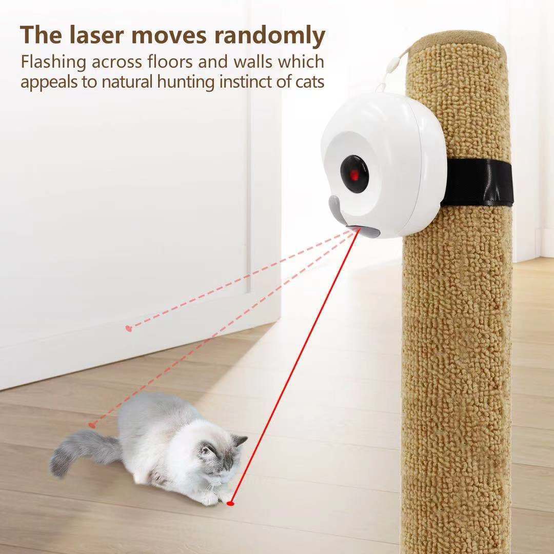 Jouet électrique pour chat à laser rotatif automatique à 360 degrés