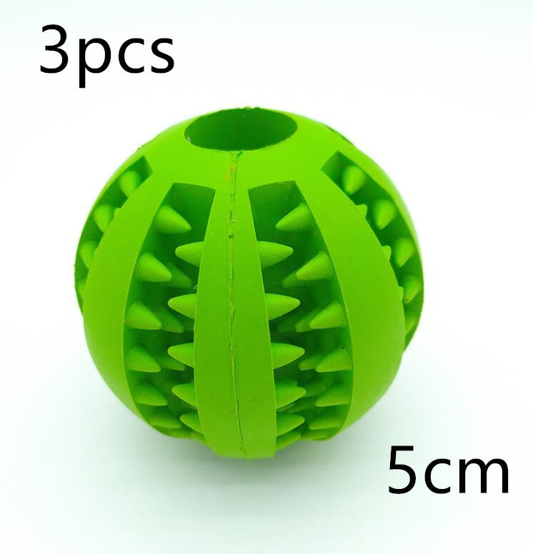 Juguete para perros con alimentador lento para mascotas, juguete de pelota de goma divertido y bonito para perros