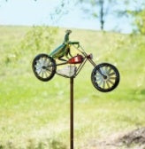 Animal Motorcycle Garden Pile Metal Wrought Iron Courtyard