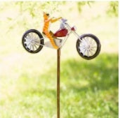 Animal Motorcycle Garden Pile Metal Wrought Iron Courtyard