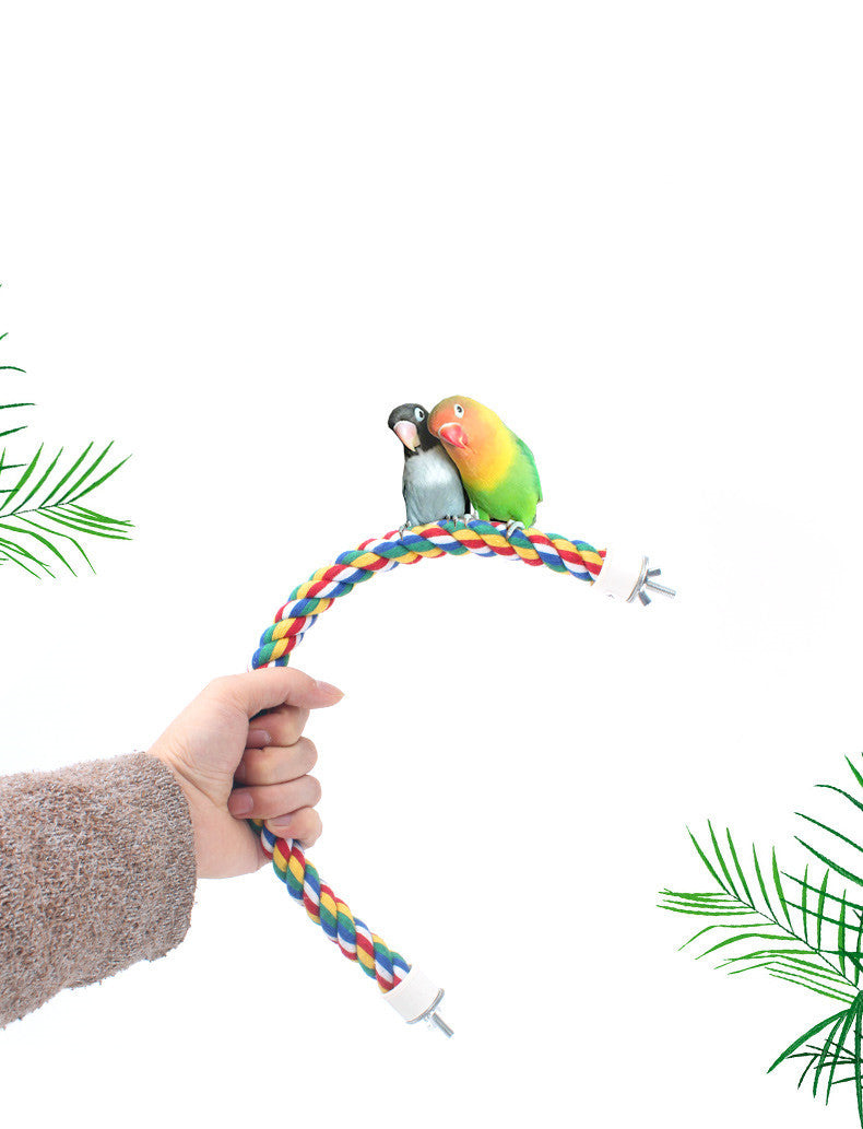 Parrot Standing Pole Climbing Rope Standing Stick Ladder Birdcage Accessories