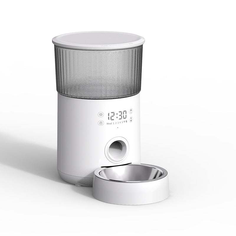 Fontaine d'eau pour animaux de compagnie, mangeoire automatique intelligente 2,5 l, bols de nourriture pour chiens, fournitures d'alimentation intelligentes à distance pour chats, alimentation USB 2 en 1