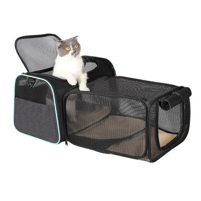 Nouveau fournitures pour animaux de compagnie petit sac pour animaux de compagnie sac pour chat extensible sac de transport de sortie pour animaux de compagnie respirant grand sac pour chat