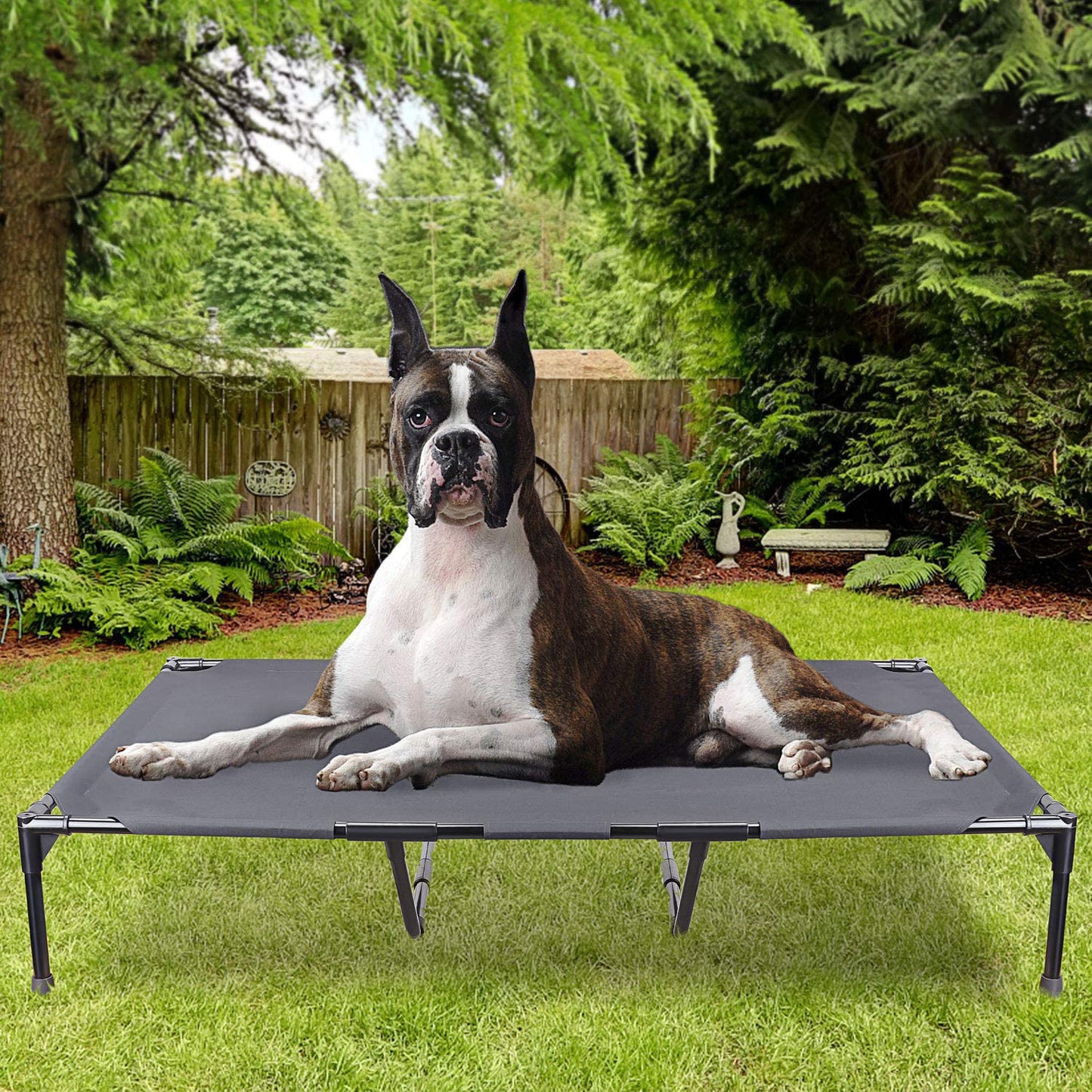 Large Outdoor Pet Camping Bed, Elevated Dog Bed, Kennel, All Seasons, Easy Cleaning