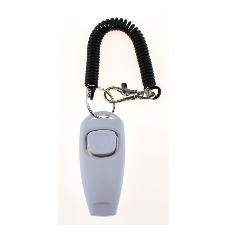 Clicker deux-en-un pour animaux de compagnie, sifflet d'entraînement pour chiens, Bracelet jaune