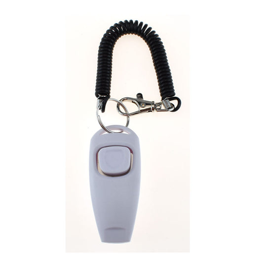 Clicker deux-en-un pour animaux de compagnie, sifflet d'entraînement pour chiens, Bracelet jaune