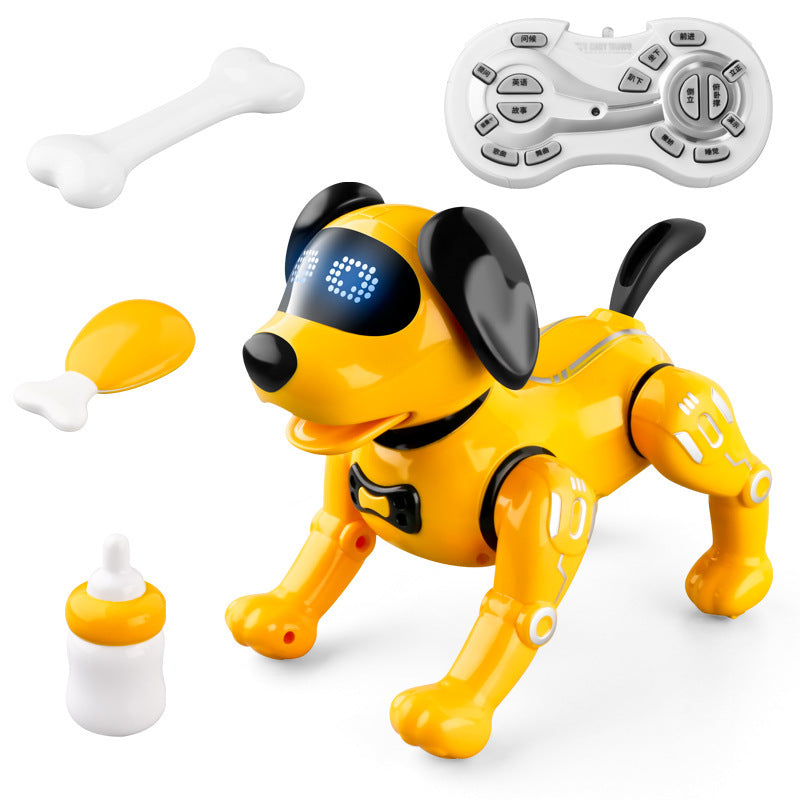 Perro robot con control remoto inteligente, juguete educativo temprano para niños, rompecabezas interactivo entre padres e hijos, mascota electrónica que canta, regalo para niños