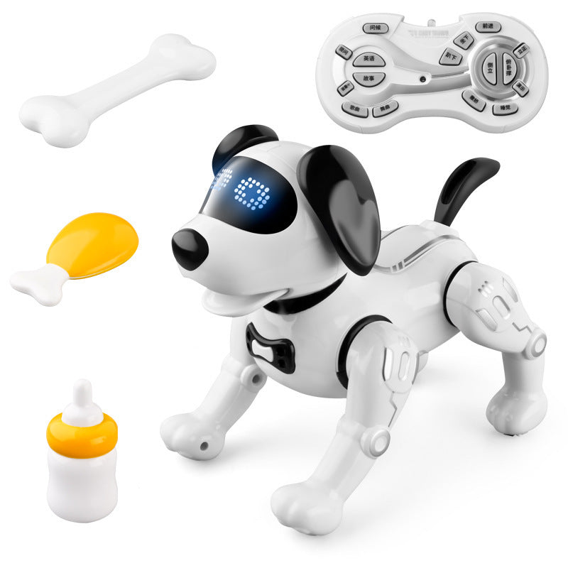 Perro robot con control remoto inteligente, juguete educativo temprano para niños, rompecabezas interactivo entre padres e hijos, mascota electrónica que canta, regalo para niños