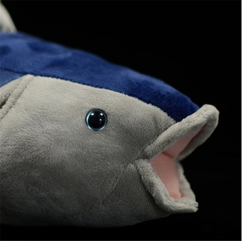 Jouet en peluche de thon bleu, jouet en peluche d'animal de Simulation