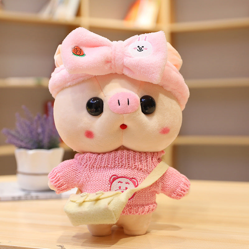 30cm Cartoon Dress Up Pig Cosplay Plush Toys Stuffed Cute Animals Doll Soft Pillow