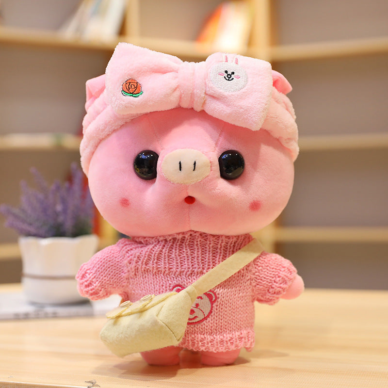 30cm Cartoon Dress Up Pig Cosplay Plush Toys Stuffed Cute Animals Doll Soft Pillow