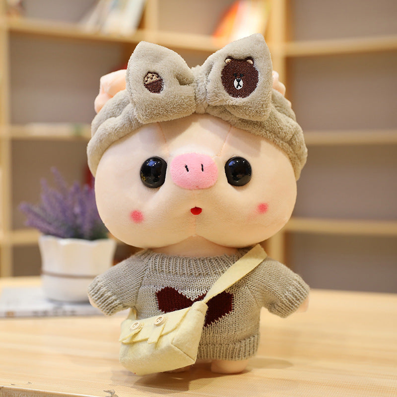 Jouets en peluche cochon Cosplay de dessin animé, 30cm, animaux mignons en peluche, poupée, oreiller doux