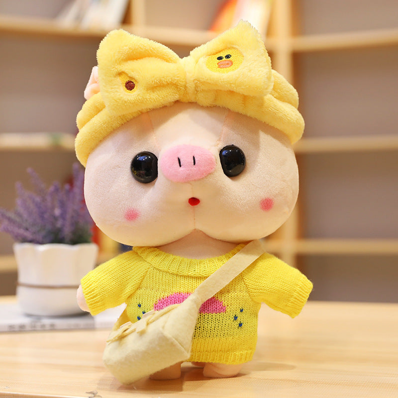 30cm Cartoon Dress Up Pig Cosplay Plush Toys Stuffed Cute Animals Doll Soft Pillow