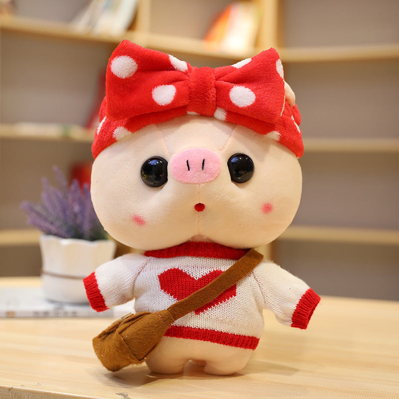 Jouets en peluche cochon Cosplay de dessin animé, 30cm, animaux mignons en peluche, poupée, oreiller doux