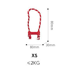 Juguete para perros resistente a mordeduras de dientes limpios con nudo de cuerda de inteligencia de caucho Natural