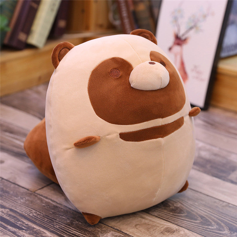 Nuevo Anime dibujos animados mapache y zorro juguetes de Peluche Zabawki Linda almohada Peluche bebé juguete suave acolchado cojín animales de Peluche decoración del hogar