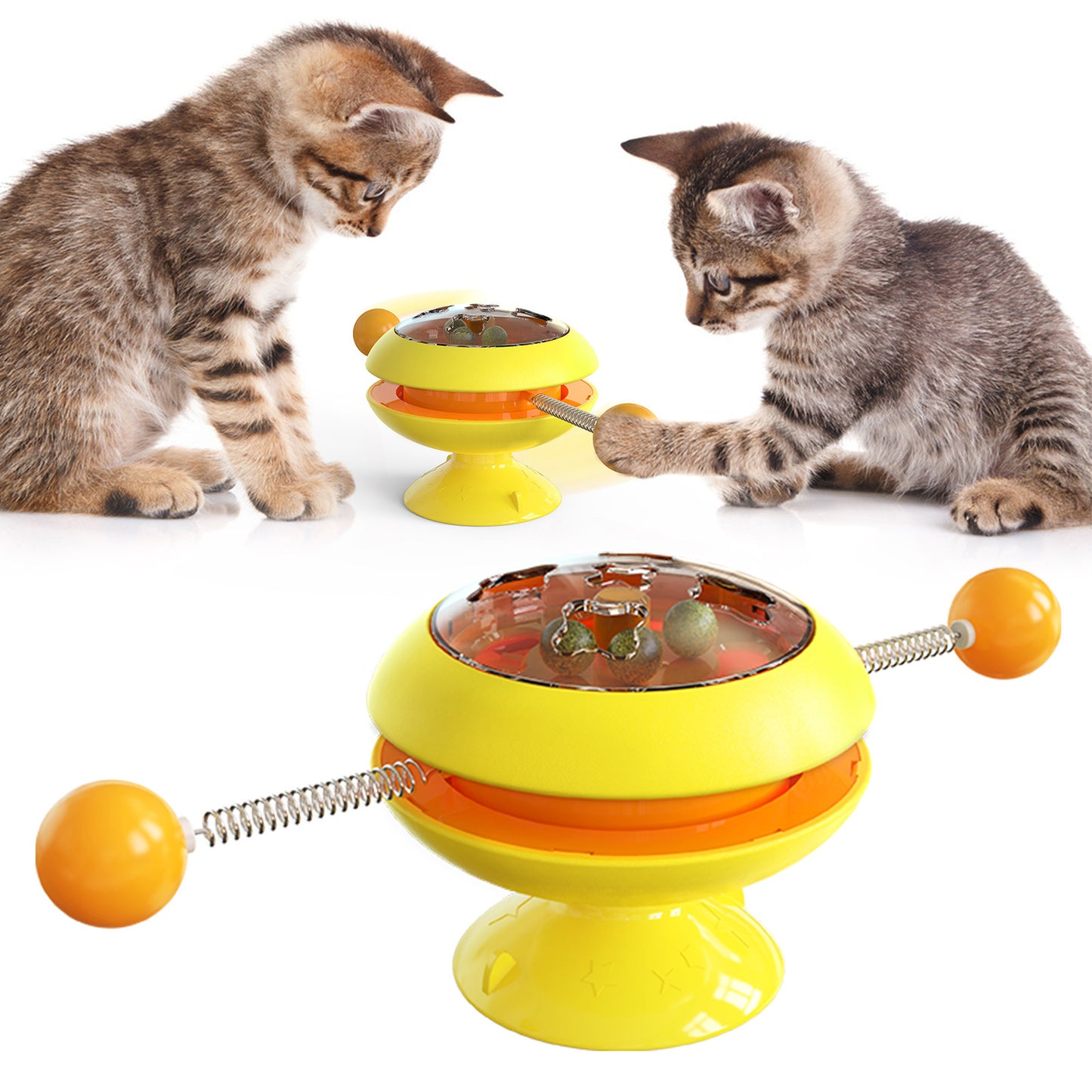 Suministros de juguetes giratorios para gatos con hierba gatera, juguetes de entrenamiento interactivos para gatos, accesorios para gatos, productos para mascotas