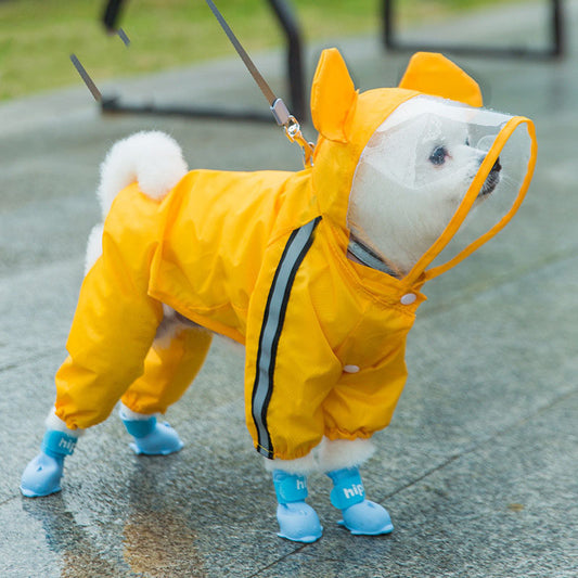 Cachorros De Perros Pequeños Ropa Lluvia Para Mascotas De Otoño