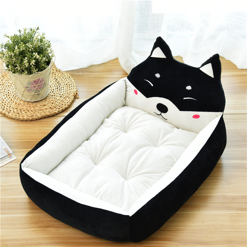 Cama grande para perros y gatos, 7 colores, cálida y acogedora, nido de vellón suave para perros