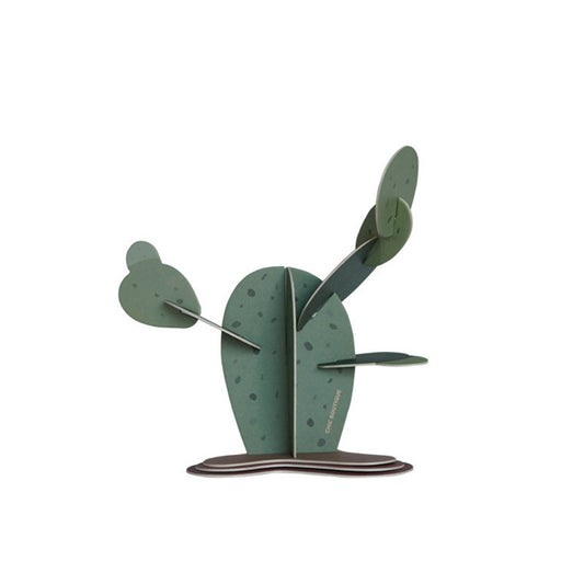 Arte de papel tridimensional Planta de simulación hecha a mano Cactus