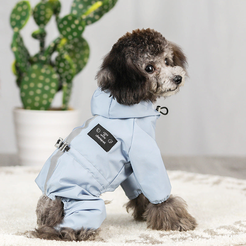 Veste imperméable réfléchissante pour chien, en maille imperméable, respirante, absorbant la sueur