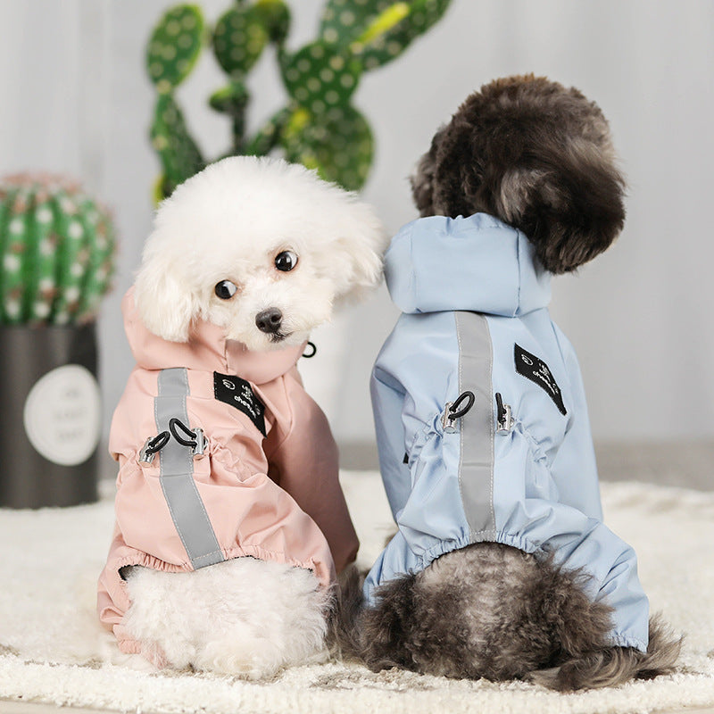 Veste imperméable réfléchissante pour chien, en maille imperméable, respirante, absorbant la sueur