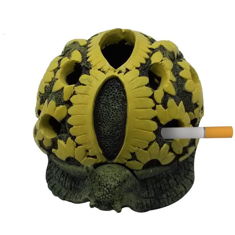 Cenicero de resina de caracol y tortuga 3D, Cenicero creativo para decoración del hogar