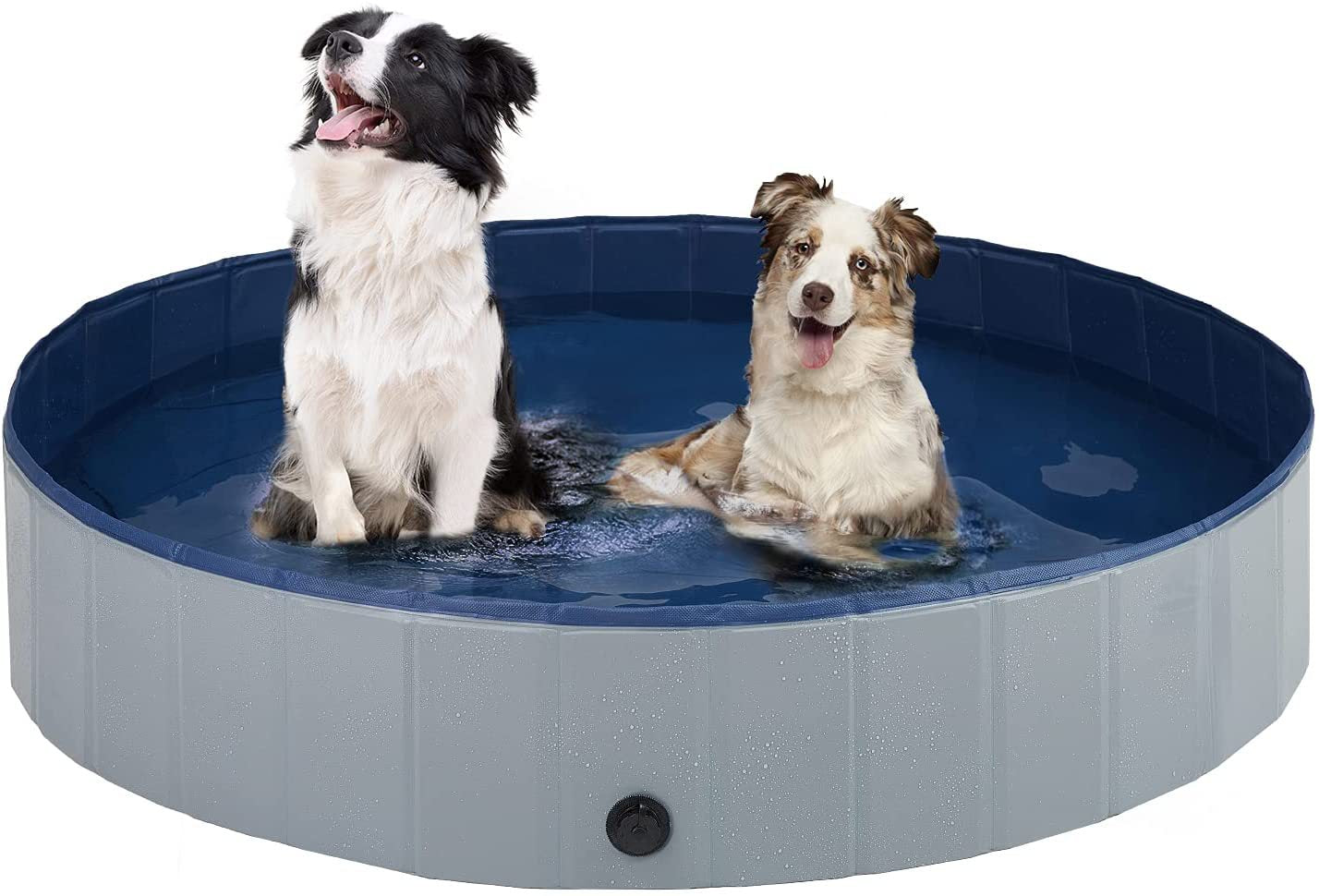 Foldable Pet Pool Swimming Pool Paddling Pool Thickened Non-slip Density Plate Free Zipper Bag