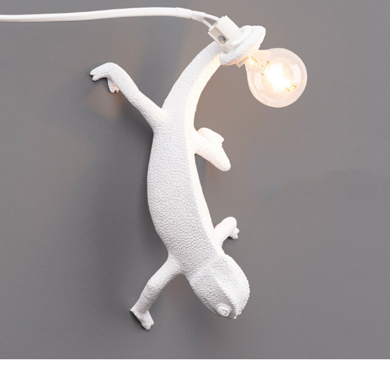 Lampe de Table caméléon nordique salon chambre résine créative décoration animale applique murale