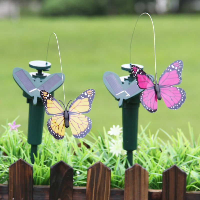 Juguete de simulación eléctrica con forma de mariposa solar