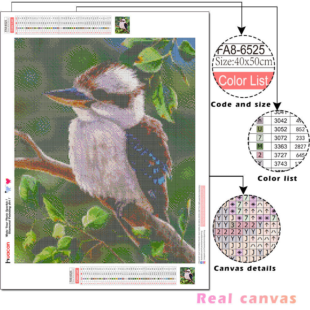 Square Diamond Painting Bird Needle Thread Embroidery Animal Cross Stitch Home Decoration