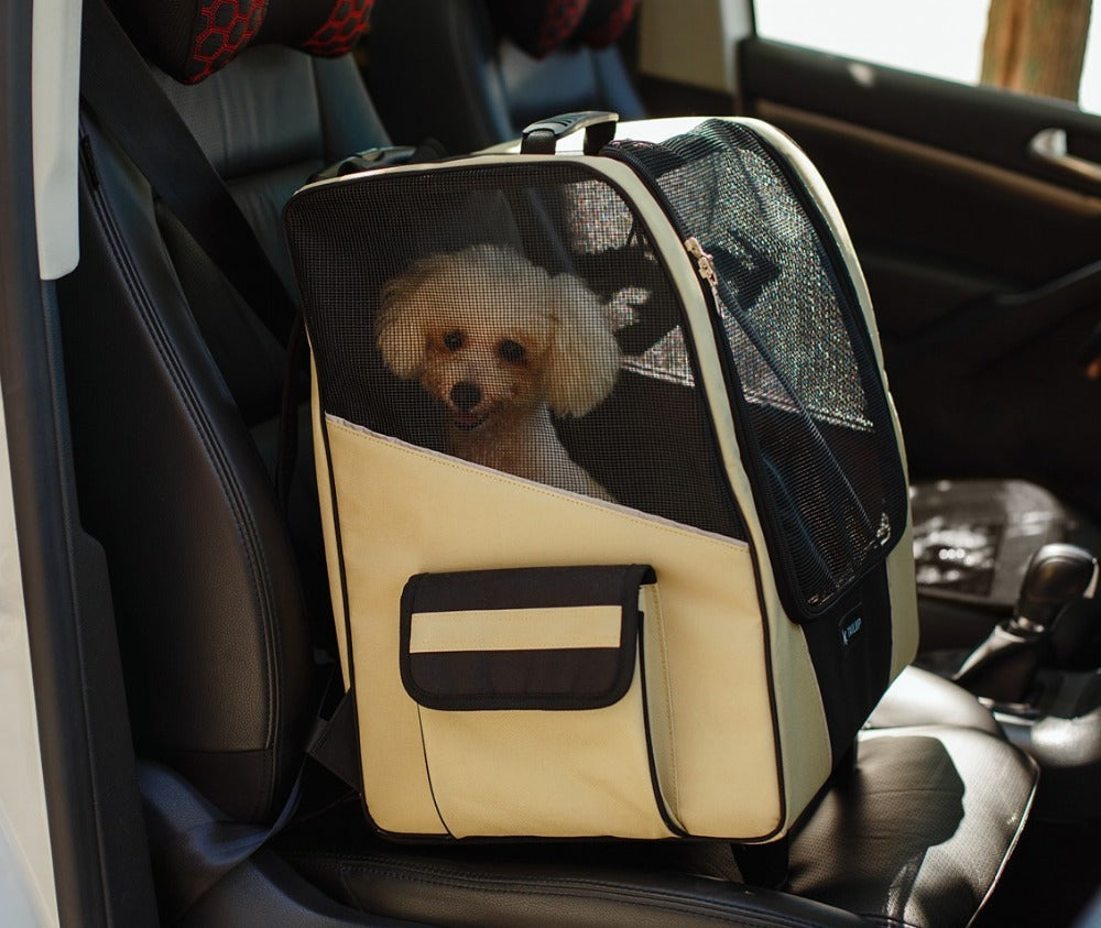 Petit porte-roues pour animaux de compagnie, sac à dos Portable pour poussette, pour chien et chat, respirant, pour chiot, bagages à roulettes, sac de Transport de voyage en voiture