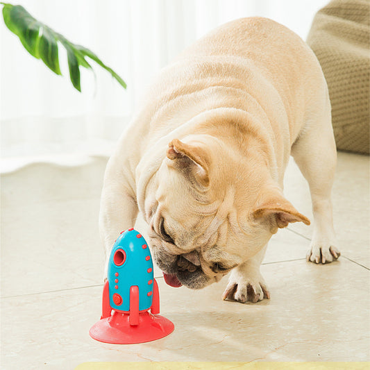 Juguetes para perros Rocket con fugas de comida, juguetes para morder para perros, juguetes para mascotas resistentes a las mordeduras