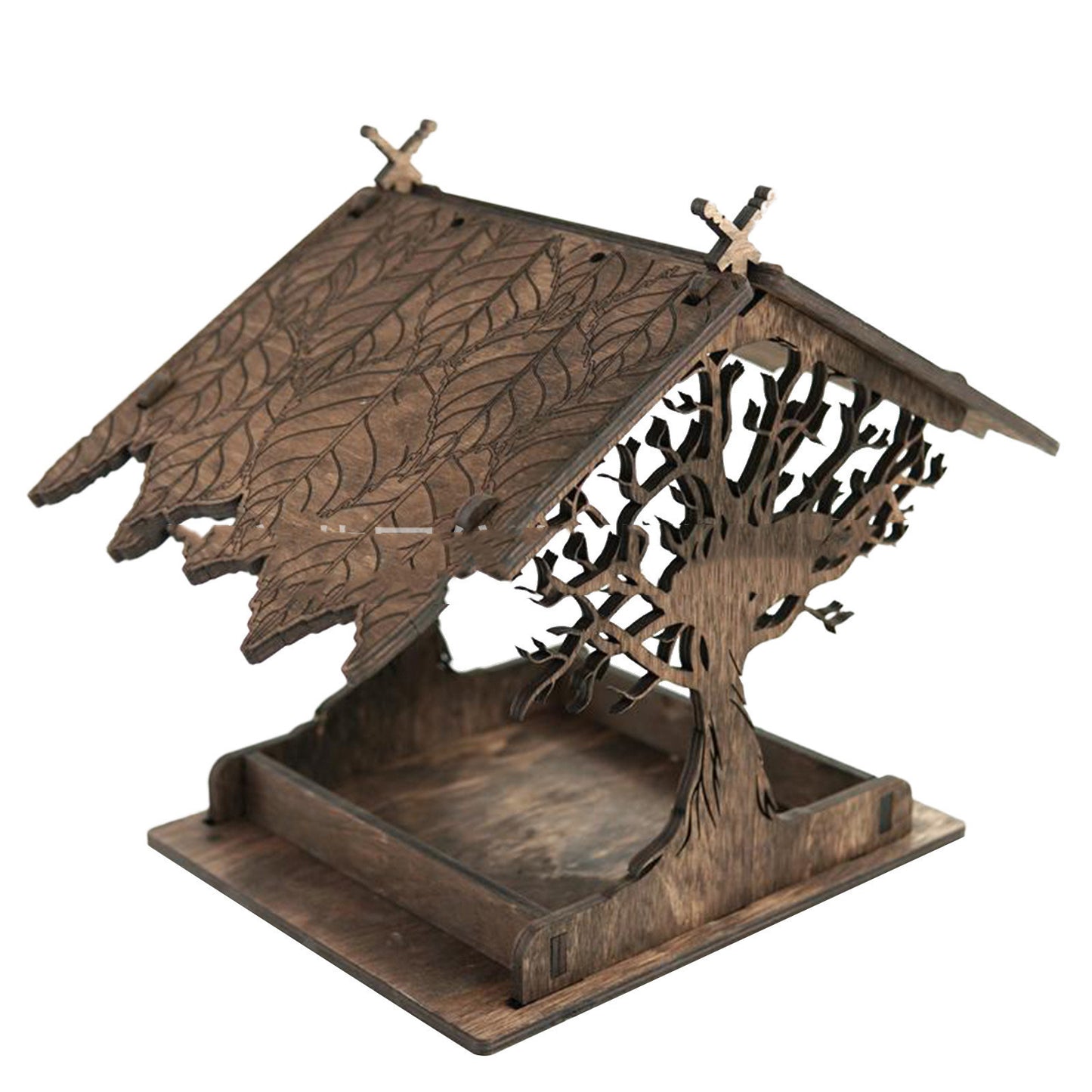 Mangeoire pour oiseaux en bois, maison, jardin, extérieur, pendentif de jardin, décoration, mangeoire