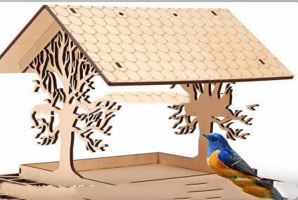 Mangeoire pour oiseaux en bois, maison, jardin, extérieur, pendentif de jardin, décoration, mangeoire