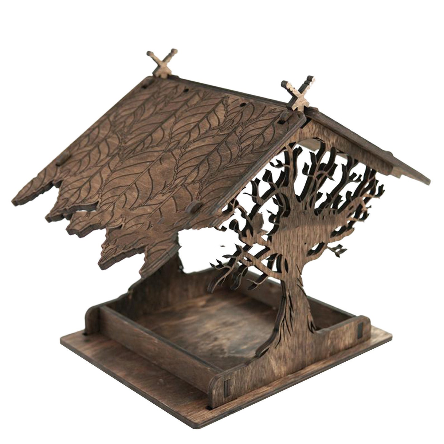 Mangeoire pour oiseaux en bois, maison, jardin, extérieur, pendentif de jardin, décoration, mangeoire