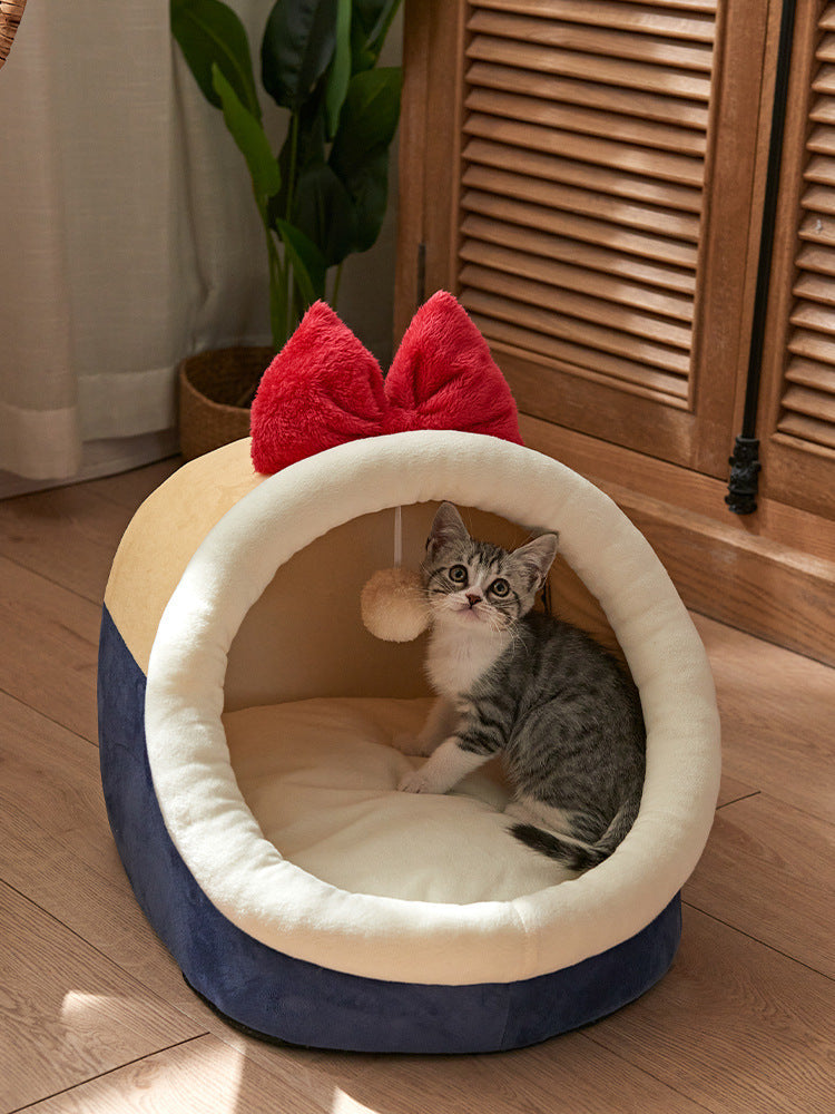 Cama para gatos Four Seasons Universal Summer Cat House Villa extraíble y lavable