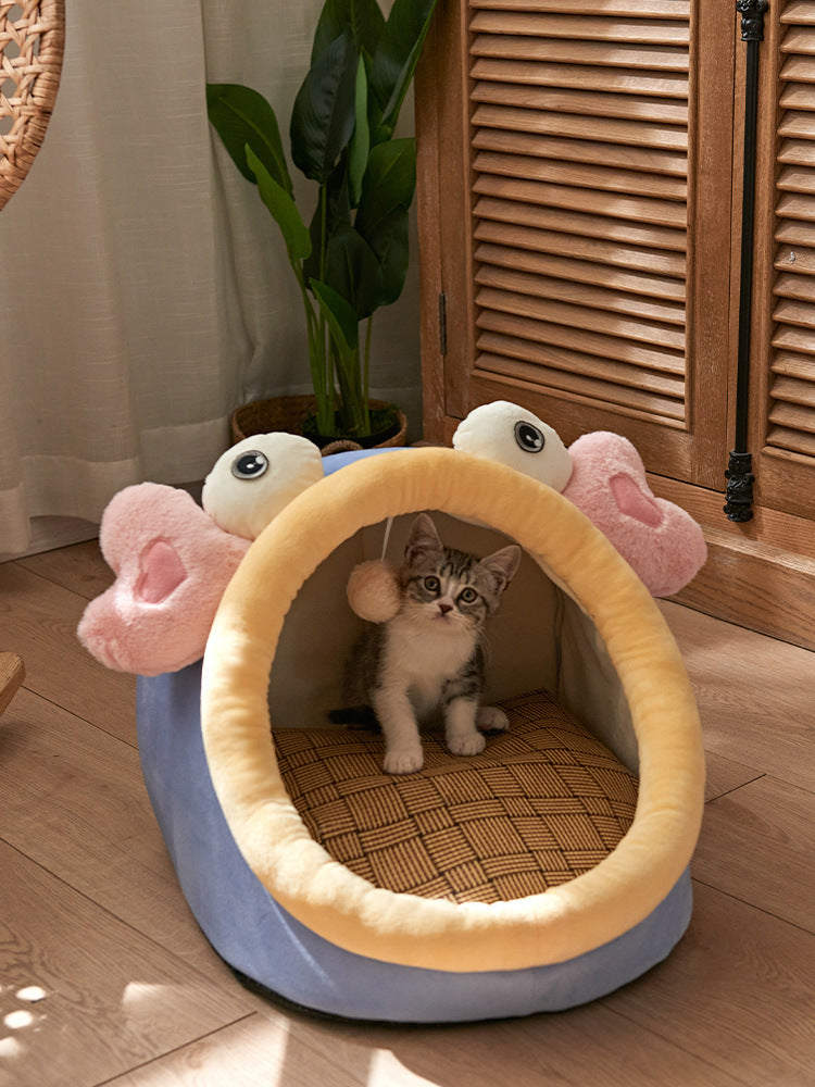 Cama para gatos Four Seasons Universal Summer Cat House Villa extraíble y lavable